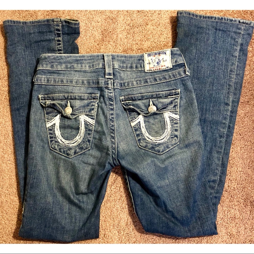True Religion Hi-Rise Bootcut Jeans, size 26